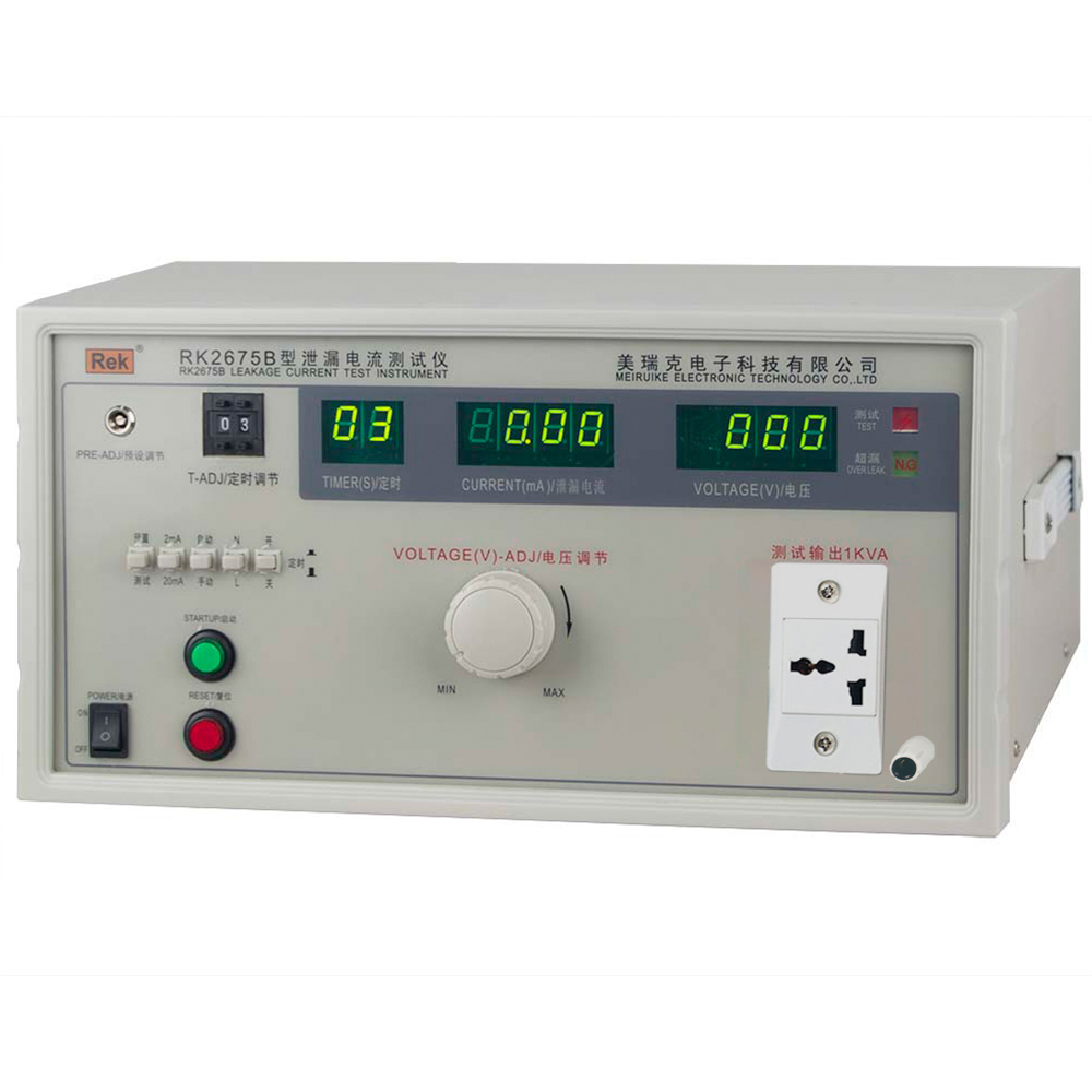 RK2675AM/RK2675WM/RK2675B/RK2675C/RK2675D/RK2675E泄漏电流测试仪